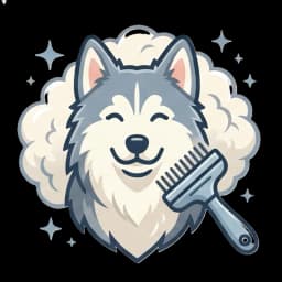 Coat deshedding and professional grooming